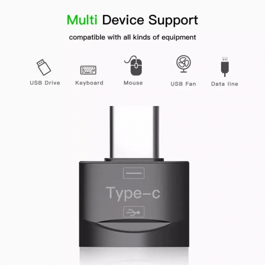 Đầu chuyển USB sang Type-C chất lượng cao, OTG type-C, USB to Type c