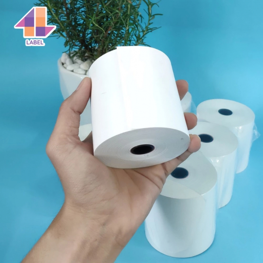 Giấy in bill 4B Label K80x80, Giấy in nhiệt, in hóa đơn bán hàng, in hóa đơn siêu thị, in đơn livestream lâu phai giá rẻ