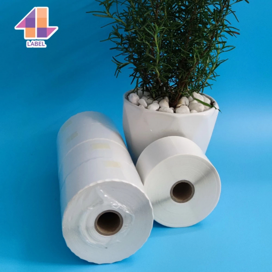 Giấy in nhiệt GHTK 50x50, cuộn 25m gần 500 tem nhiệt cho GHTK