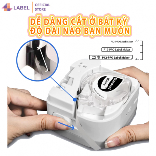 Máy in đa năng P12 PRO kết nối điện thoại, máy in hộp phấn, in ruy băng gối quà, in sticker quần áo, tặng 1 cuộn khi mua