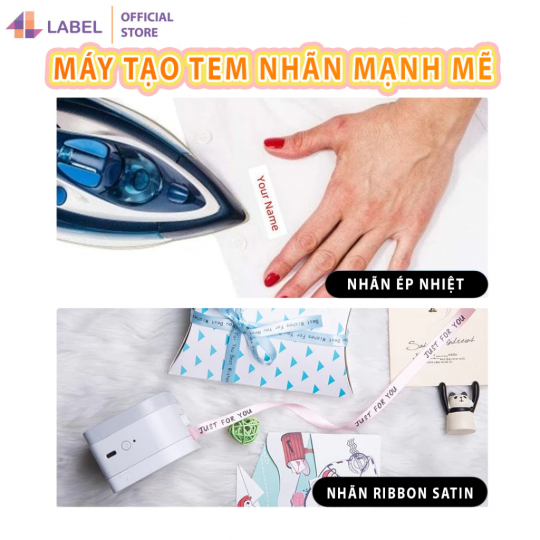 Máy in đa năng P12 PRO kết nối điện thoại, máy in hộp phấn, in ruy băng gối quà, in sticker quần áo, tặng 1 cuộn khi mua