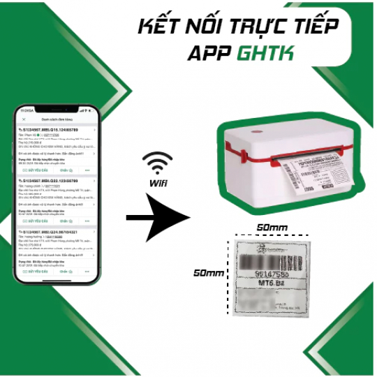 Máy in nhiệt điện thoại A6, Máy in nhiệt ZY909 Printer in đơn hàng nhanh chóng không cần mực, in decal, tem vận chuyển